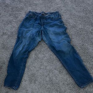 simple blue jegging pants